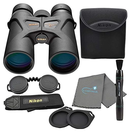 Nikon Prostaff 3S 10x42 Binoculars, Black (16031) Bundle with a Nikon Lens Pen and Lumintrail Cleaning Cloth
