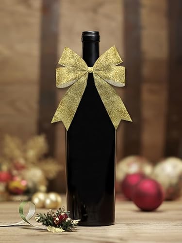 Miniatura 8 de 2 rollos de cintas de tela de Navidad para decoración de Navidad, 10 yardas, color rojo y marrón, cintas tejidas de arpillera para fiestas de