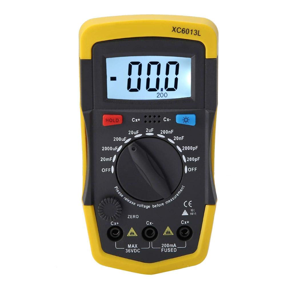 LCD Digital Capacitor Tester, LCD Digital Capacitance Meter Capacitor Tester mF uF Circuit Gauge Electric Meters Tester Capacitor Meter