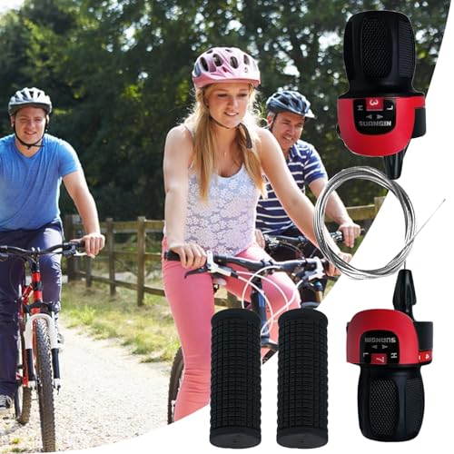 Cycling Gear, Shifter Lever, 1 Pair Bicycle 21 Speed Twist with Non Slip Handlebar Grip 7.87x5.91x1.18 Inches for E Bikes, Folding Bikes, Commuting, Training, Touring, Garage, Kids, Adults, Urban – Image 7