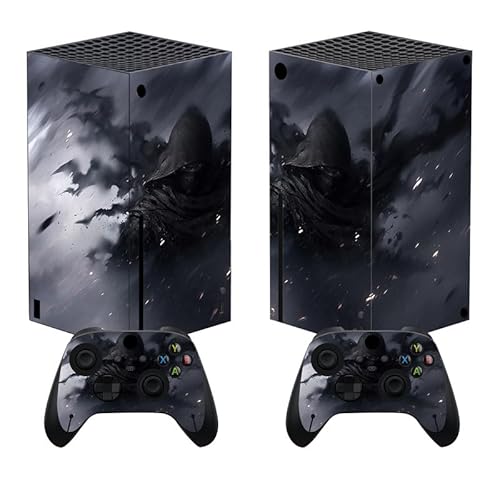 playvital - playvital Custom Vinyl Skins for Xbox Series X, Wrap Decal Cover Stickers for Xbox Series X Console Controller - Shadow Assassin