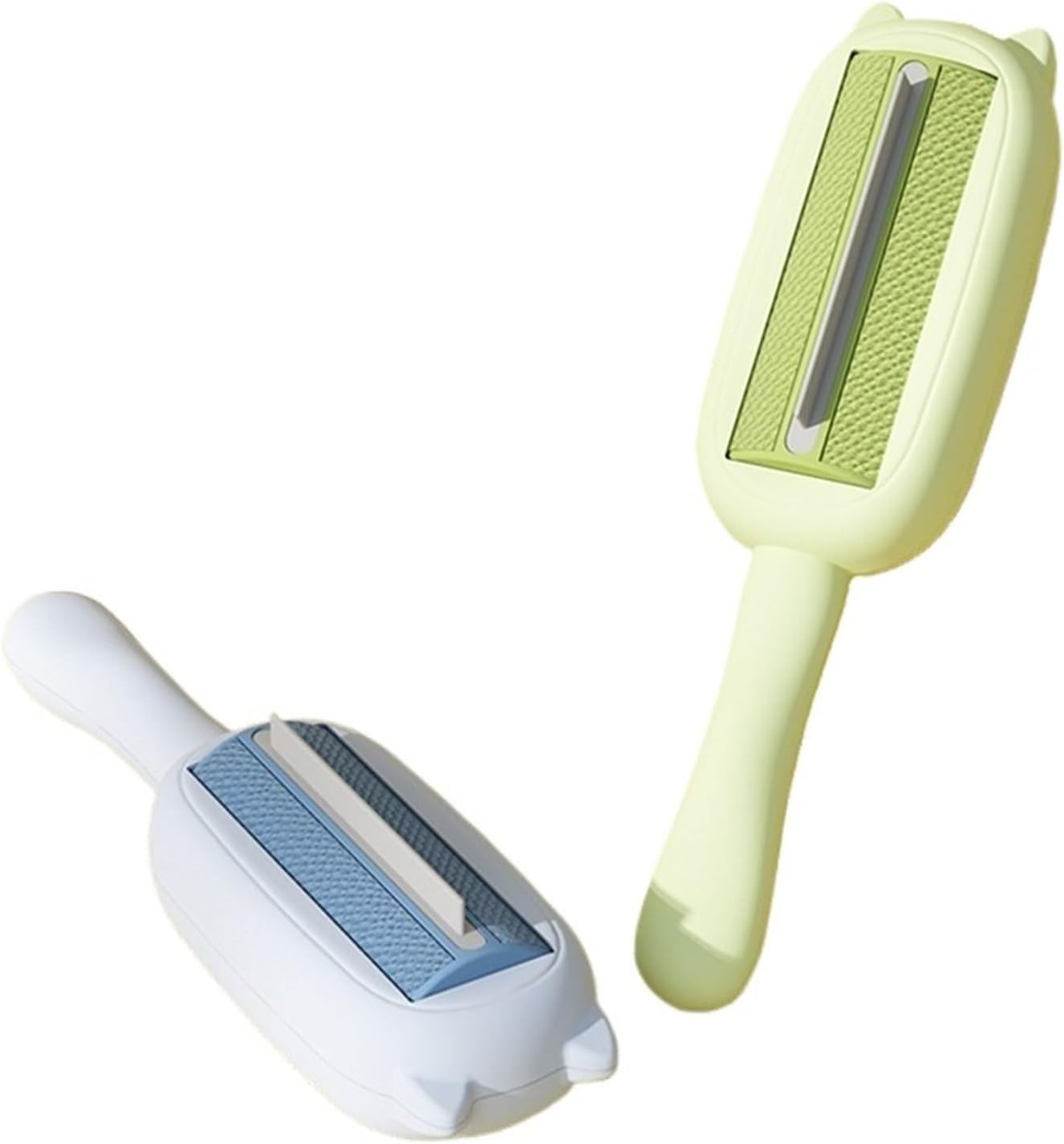 Pet Hair Brush electrostatic adsorption Two-Way Roller cat Hair Removal Brush Clothes Sofa Hair Remover cat and Dog Hair Remover(Yellow)