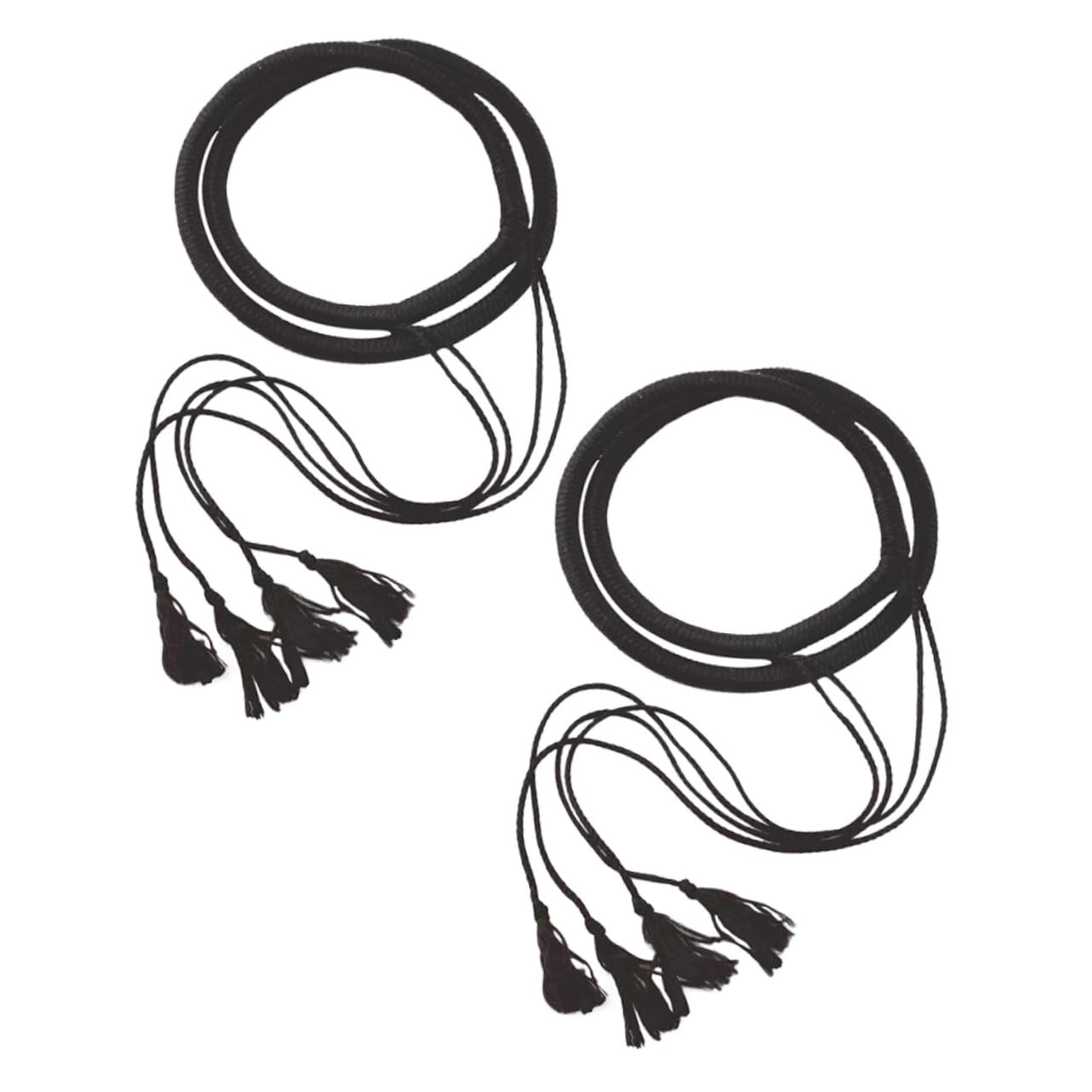 Gogogmee 2Pcs Men Arab Turban Headband with Tassel Durable Head Scarf for Arab Shemagh Costume for Halloween Festivals and Masquerade Parties Design