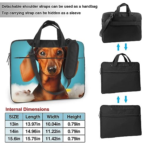 Maletín para portátil Dachshund para hombre y mujer miniatura 4
