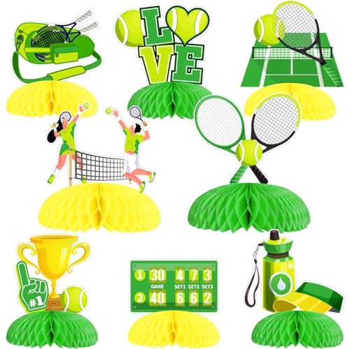 Wonmelody Tennis Centerpieces, 8 pcs for Party & Celebration