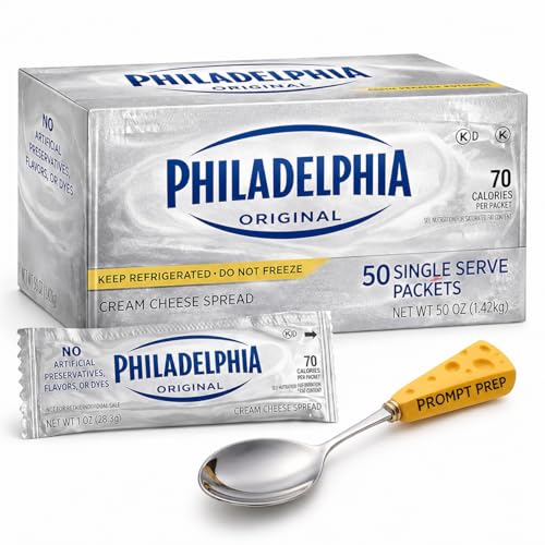 Prompt Prep Philadelphia Original Cream Cheese Spread Single Serve Packets