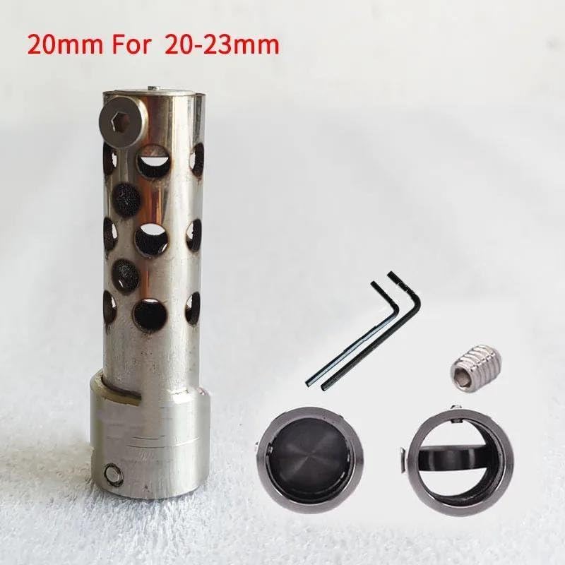 Ochrona Rury Wydechowej End DB Killer 20mm 25mm 30mm Do Tłumika Wydechu Motocyklowego, Tłumika Hałasu(Silver-20mm)