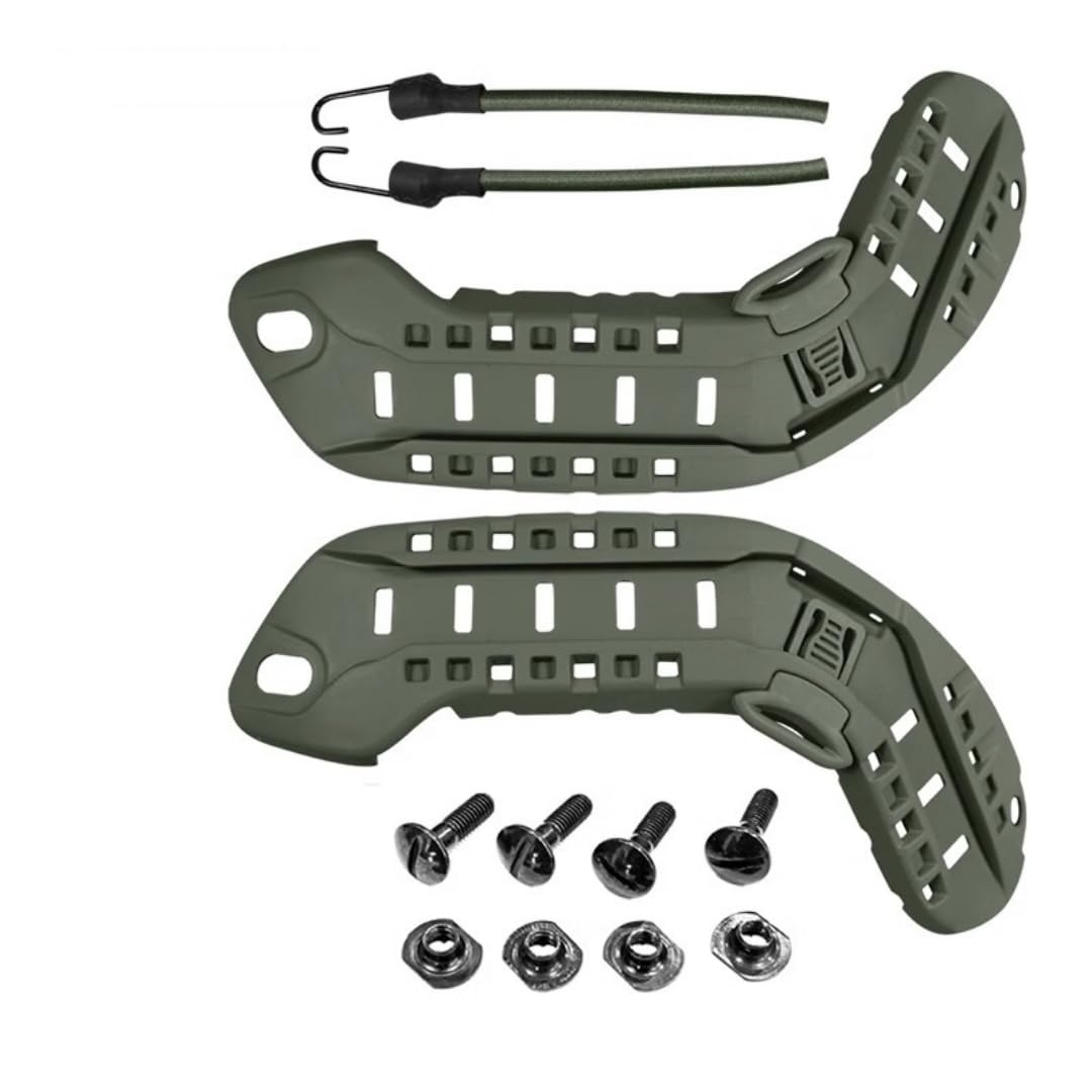 Nylon Tactical Combat MSA ARC Helmet Side Rails with NVG Bungee for MICH 2000 2001 2002 ACH Helmet