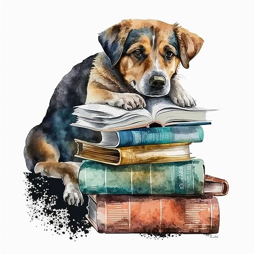 Image of Moohue Stamped Cross Stitch Kits for Adults Beginners Animal Dog Counted Cross Stitch Kits for Adults Advanced 14 Count (Animal 7)