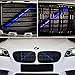 Jaronx Compatible with BMW Grill Inserts Trims for 1 2 3 4 5 6 7 Series, F20 F22 F30 F32 G30 G32 G11 G12, Compatible with BMW V Brace Wrap Covers Blue Grill Stripes Wrap(Blue)
