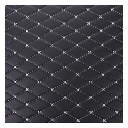 Simili cuir piqué d'ameublement haut de gamme noir 1,6x4m pour finitions auto