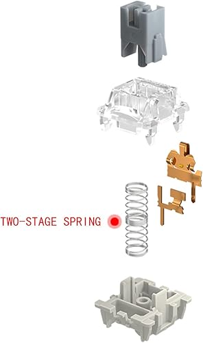 Miniatura 8 de Gateron G Yellow Pro 3.0 - Interruptores prelubricados lineales de 5 pines para MX mecánico teclado, interruptores de teclado para juegos,