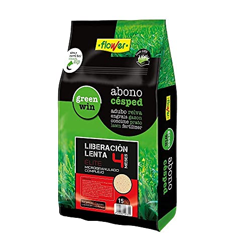 Flower Abono Césped Élite Suprem Microgranulado Liberación Progresiva 4 Meses 15 Kg