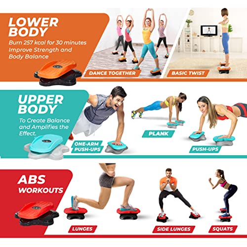 Yes4All Waist Twist Disk Board - Neue Generation Fitness Taillentwister, Separate Scheibe Torsion Disc Multifunktions, Innenbereich Abnehmen Sportgeräte für Drehscheibe Aerobic-Übungen Fitness Zubehör