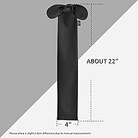 Vista 65 de Harrison Howard Protector de cola elástico, protección transpirable de cola de caballo, diseño deslizante, correas de cierre de 2 hebras, 22 marino