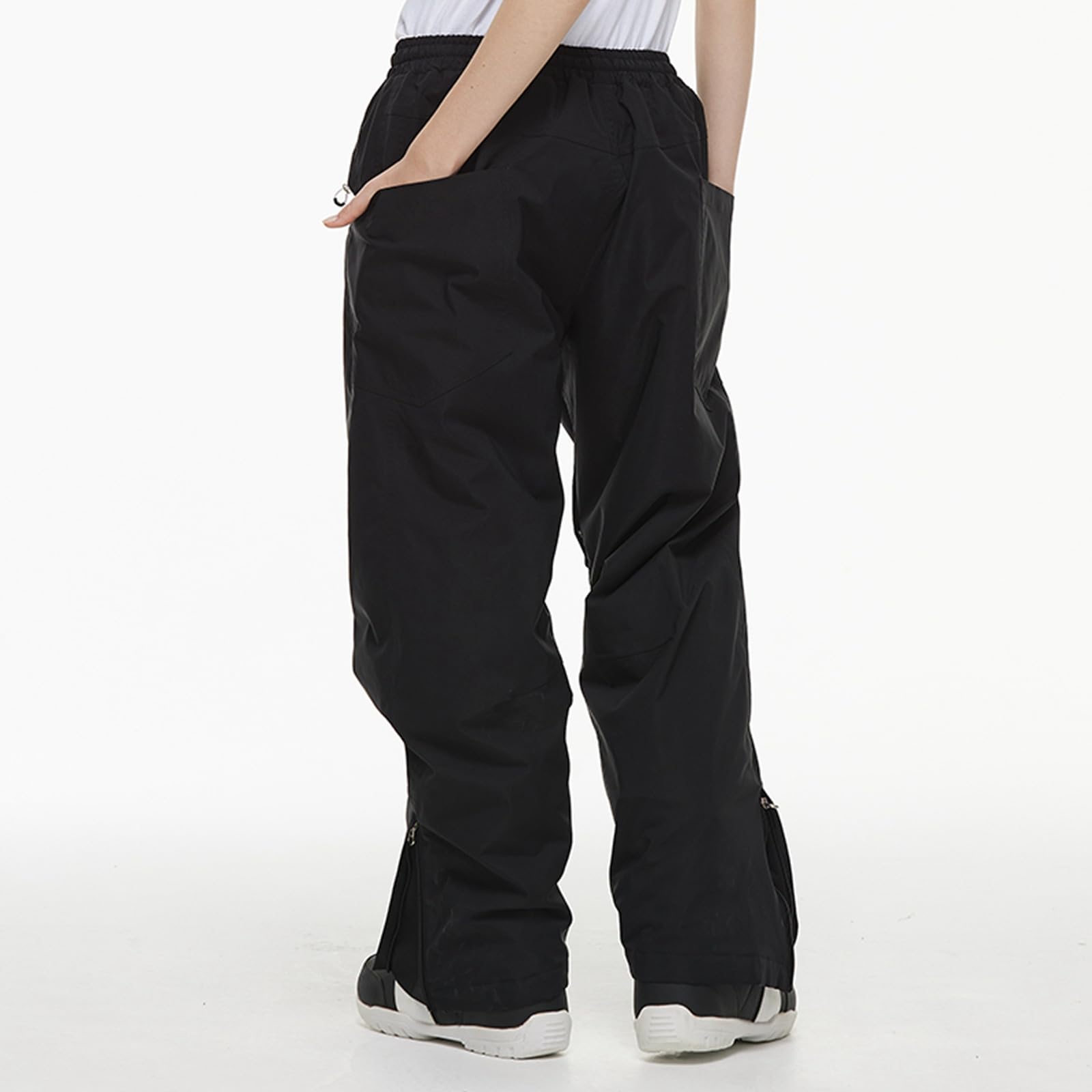 Genérico Pantaloni da sci per uomo e donna spessi Pantaloni da snowboard larghi Oversize impermeabili antivento traspiranti e caldi pantaloni da pattinaggio