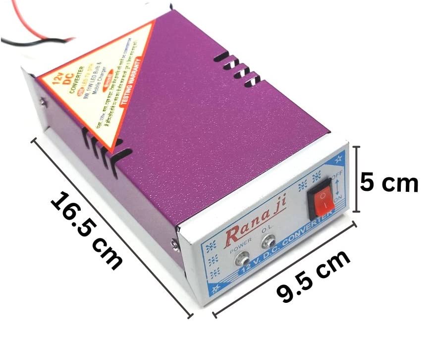 Image of ERH India 12v DC Converter 12 Volt to 220 Volt 150 Watt Powerful Mini Car Inverter /Converter with 2 Output Sockets for Home, Mobile Charger, DVD etc.