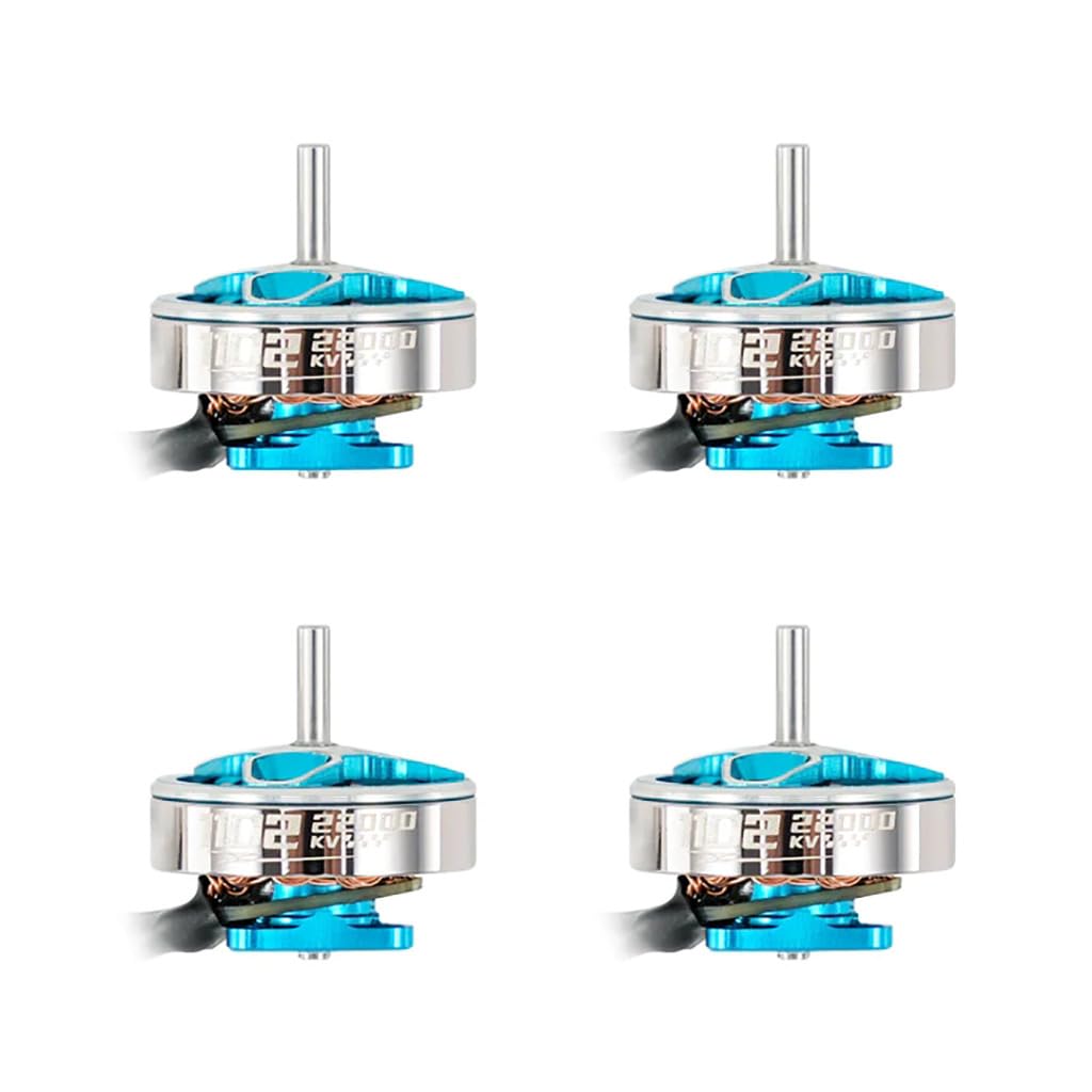 4PCS 1102 22000KV Brushless Motor for 75mm RC Whoop Racing Drone Quadcopter, Blue