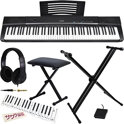 Amazon | TORTE トルテ デジタルピアノ(電子ピアノ) 88鍵 TDP-88/BK