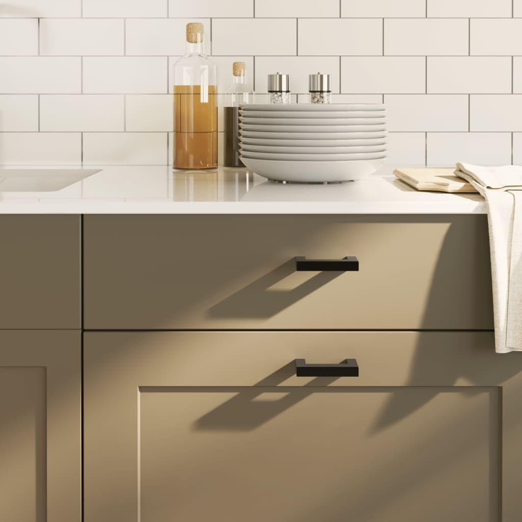 Maniglie per Mobili 20pz Nere 64 mm in Acciaio Inox,Maniglie Moderne,Maniglie Cassetti,Maniglie per Mobili-3203651