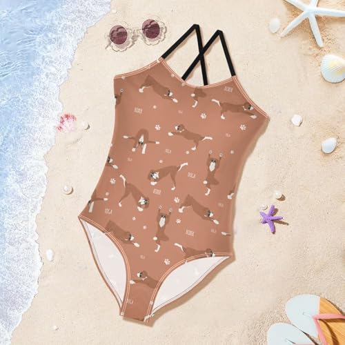 Image of Ollabaky Girls One Piece Swimsuit Bathing Suit Beachwear