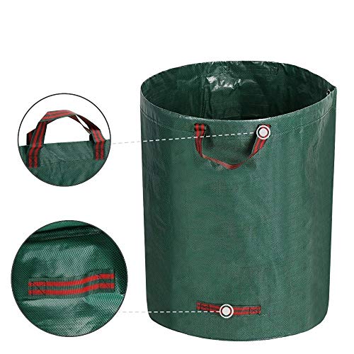 Preisvergleich Produktbild Bangxiu Gartenabfallsäcke 100L Garten-überschüssige Taschen, Wiederverwendbare zusammenklappbare Gartenarbeit Blatt-Behälter-Behälter Abfalleimer Pool Garden Leaf Müllsack
