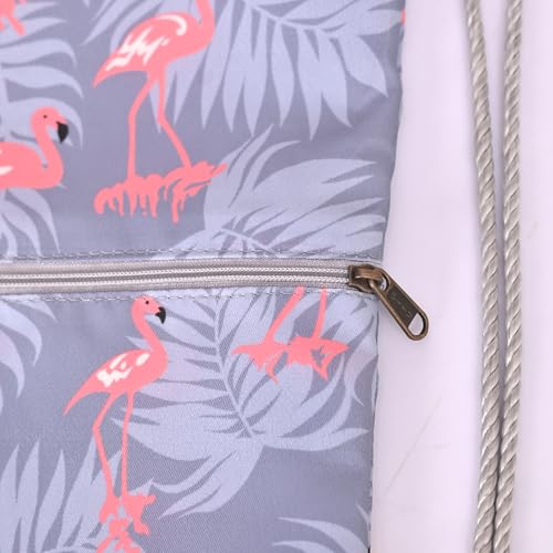 Image of Lify Drawstring Backpack Water Resistant String Bag Sports Sackpack Gym Sack with Side Pocket for Men Women - 1Piece