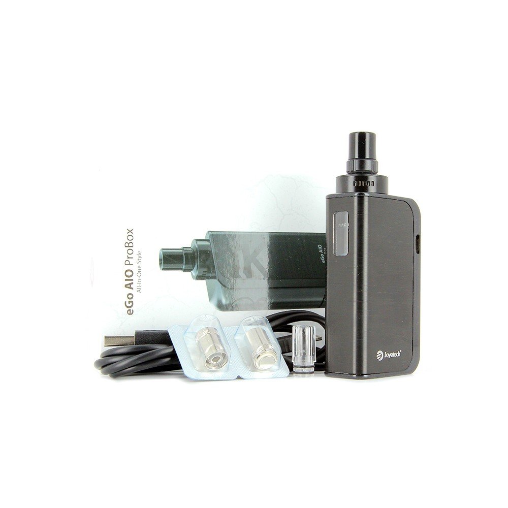 Joyetech - Kit eGo AIO ProBox - 2 ml - Couleur : Noir brillant - Sans tabac  ni nicotine