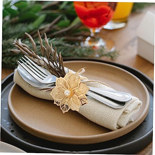 KICHOUSE 6 Pçs Anel De Guardanapo Anel De Guardanapo Rosa Decorações Decoração De Casamento Decoraçã