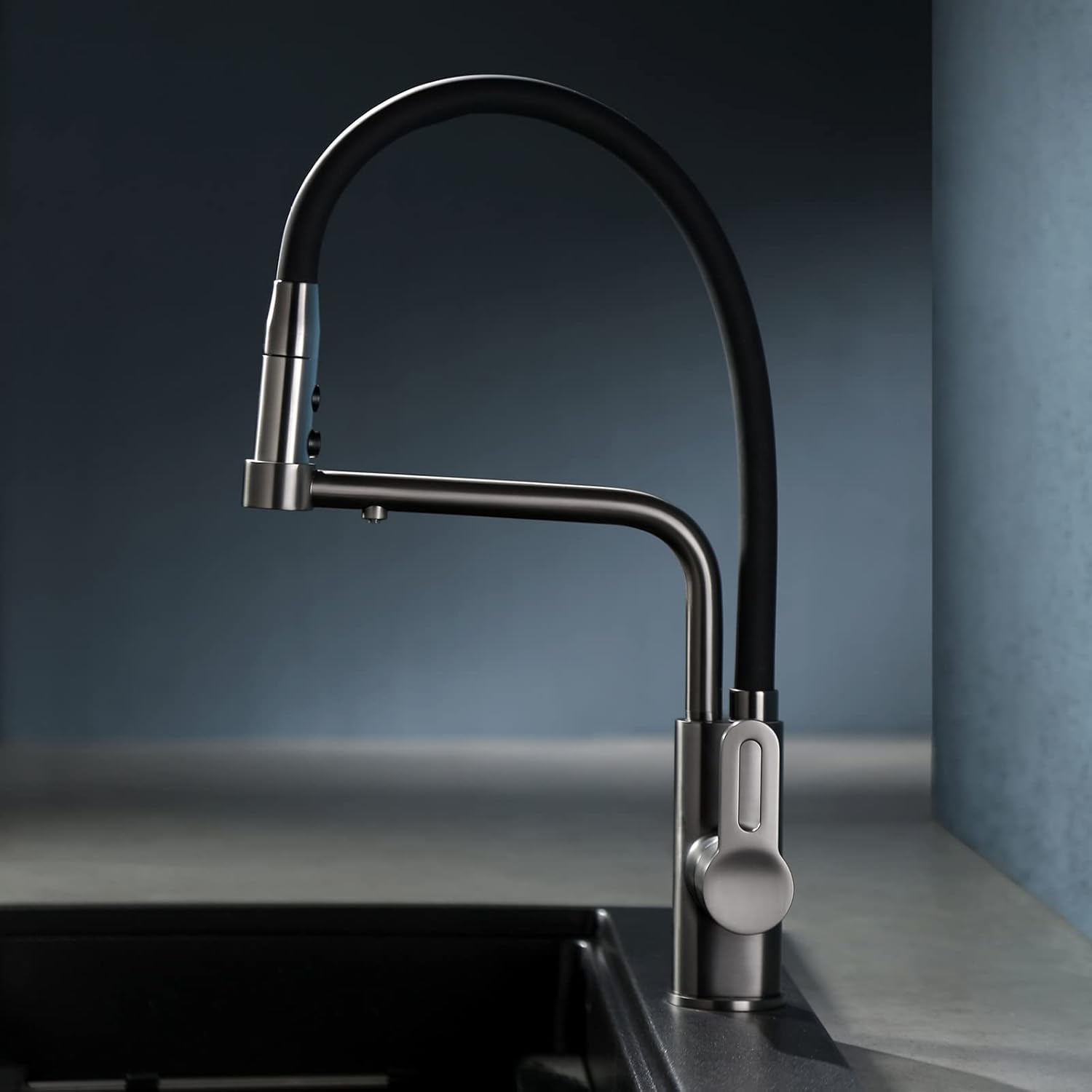 3 Way Kitchen Faucet for Filter Water System, Kitchen Taps Brass Kitchen Water Filter Faucet Kitchen Sink Tap-Grey