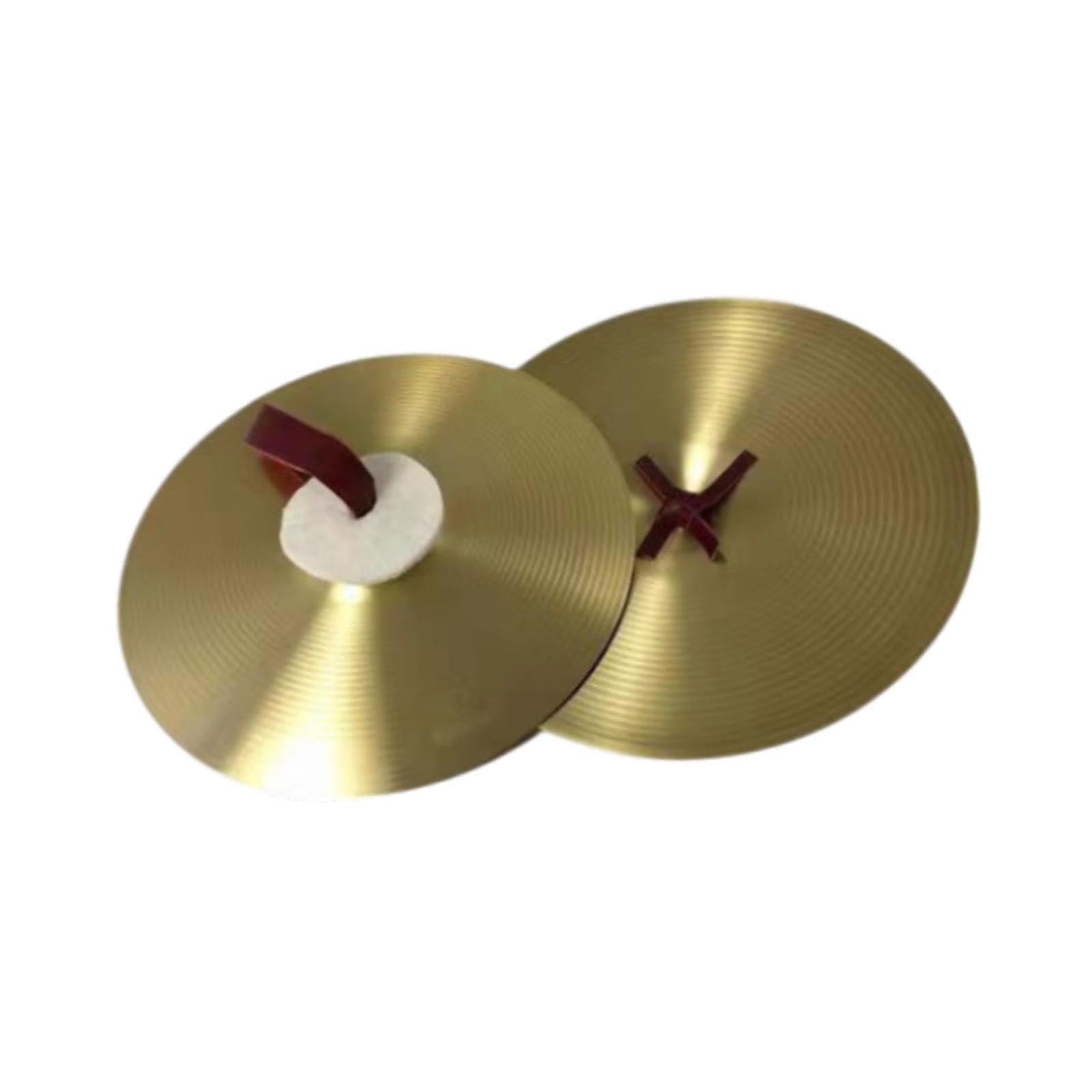 Colaxi 2Pcs Crash Cymbals Traditional Percussion Hand Cymbal Alloy Musical Instrument for Stage Show Professionals Performance Party, 18 inch