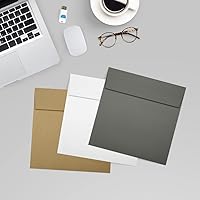 Vista 287 de LUXPaper Sobres de invitación cuadrados Despegar y prensar 8 x 8 pulgadas Natural Texto de 70 libras 50