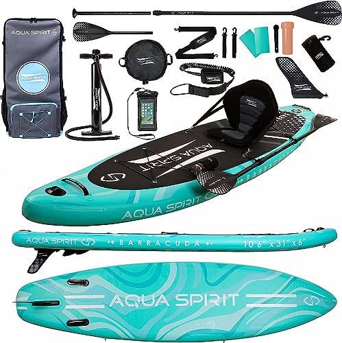 Paddle Board Gonfiabile SUP Con Accessori – Tavola Rigida In PVC, Zaino, Pagaia, Pompa – Colore Verde