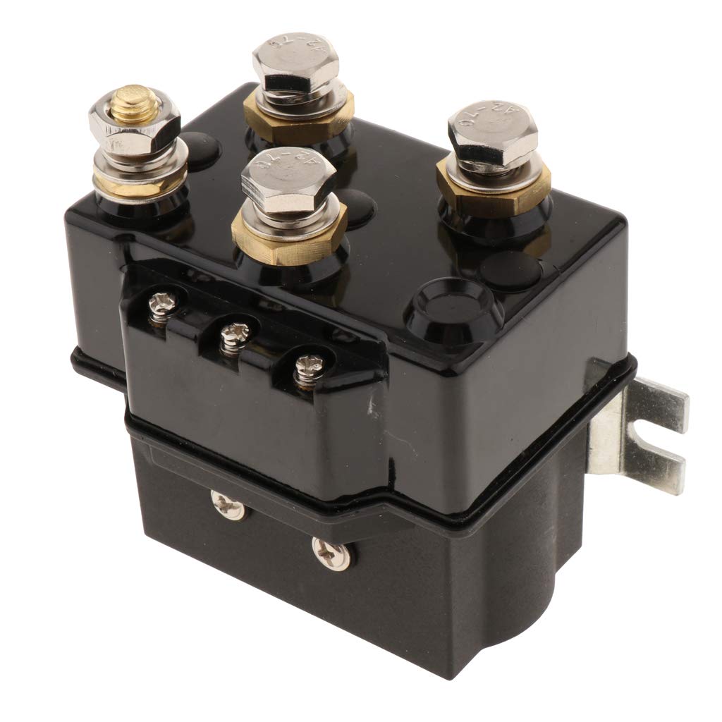 perfk Relais de Solénoïde de Treuil 24V 500A pour VTT, SUV,