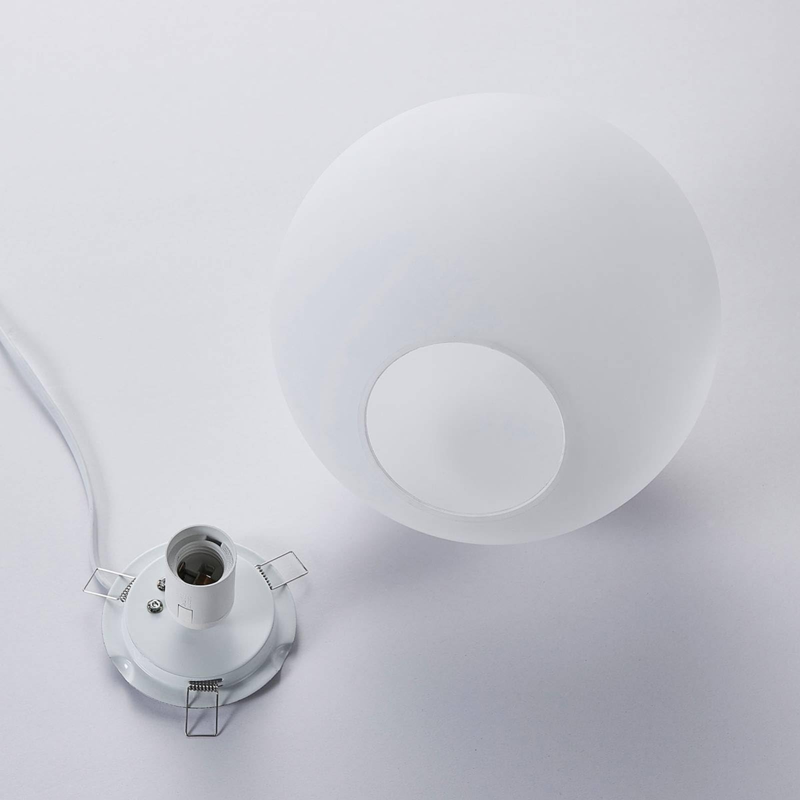 Lindby Lampada da tavolo (Moderno) colore Bianco, in Vetro ad es. Soggiorno & Sala pranzo davanzale lampada per finestra