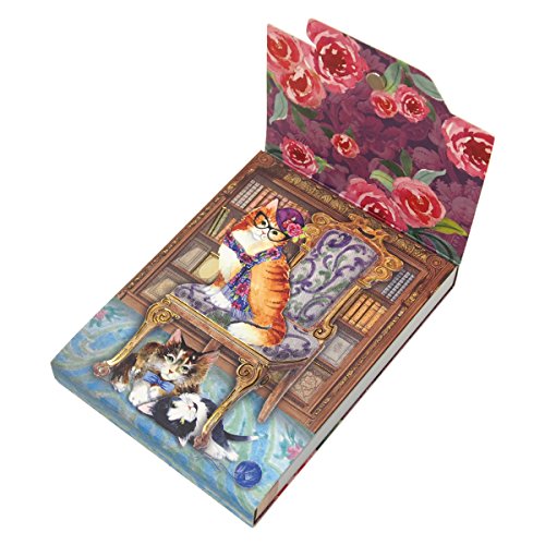 Punch Studio Library Cats Pocket Notepad (42374), Multicolor #TOP2