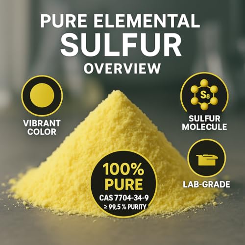 Schwefelpulver Gideli 500g anorganisch 99,9% für verschiedene Anwendungen