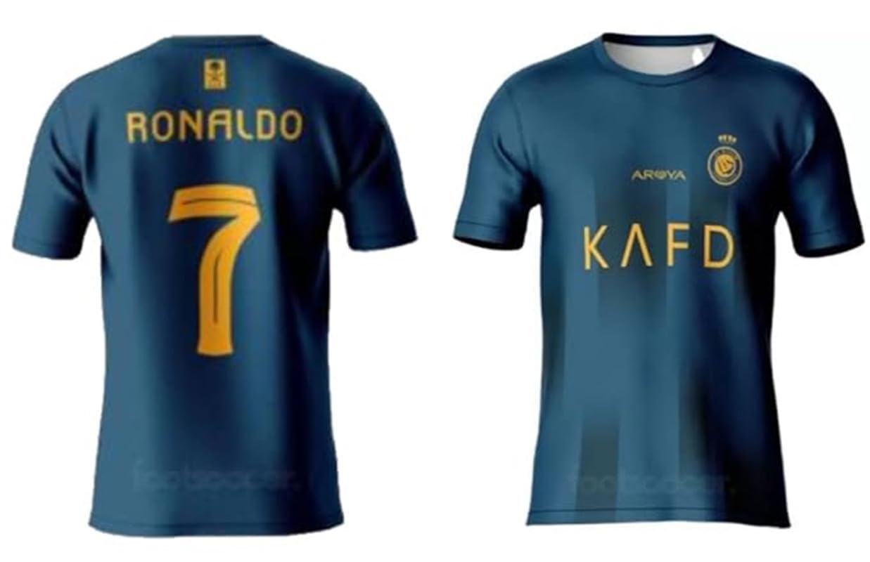 Football Nasser Navy Blue Jersey Tshirt 2023-2024 for Men & Kids-image-39