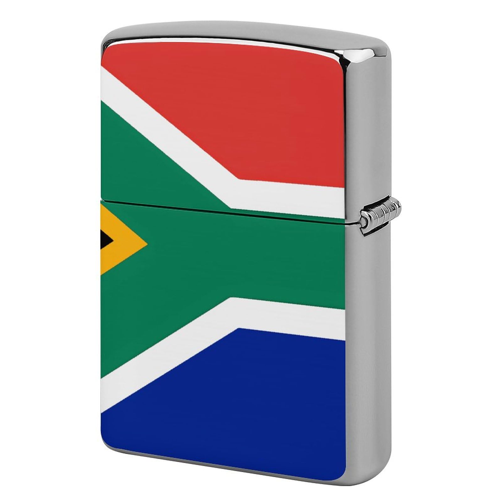 Lighter Case, South Africa Flag Graffiti Metal Lighter Cover, Lighters Protective Sleeve for Standard Lighters