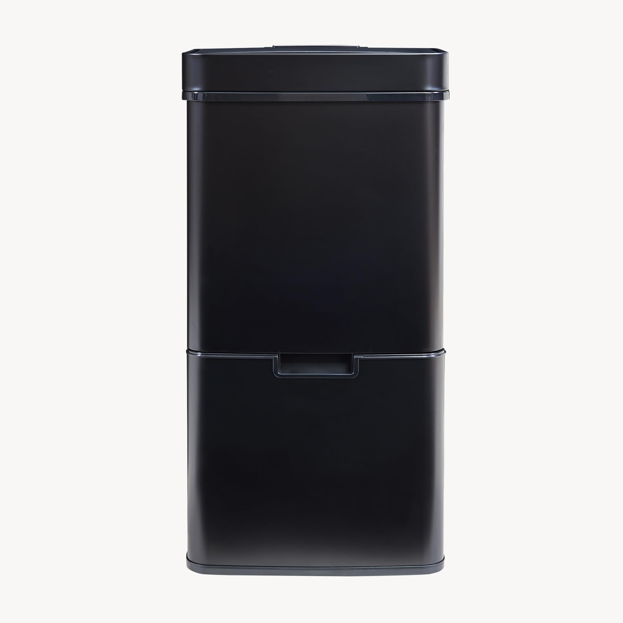 [en.casa] Sensor Mülleimer Venna Küche Mülltrennsystem 3 Fächer 72 L Abfalleimer Edelstahl mit Deckel 83 x 42 x 32 cm Schwarz