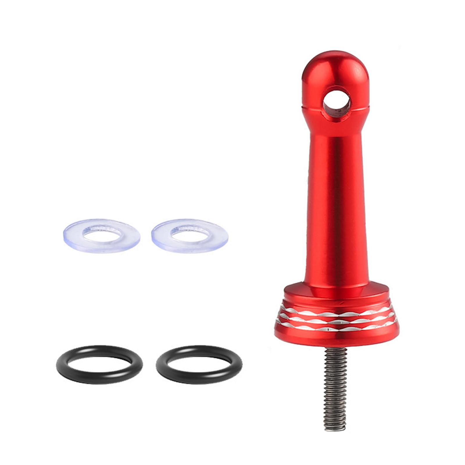 Dasdffvf AntiCollision Fishing Wheel Stabilizers Fishing Reel Stand Aluminium Alloy Fishing Reel Balances Easy to Use, Red