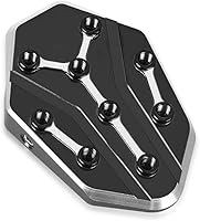 Vista 3 de Soporte lateral para motocicleta, extensión de soporte compatible con versys650 VERSYS 650 2010-2023 (negro)