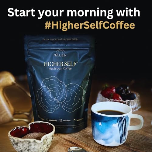 HIGHER SELF™ Mushroom Coffee Ultimate Focus & Immune Support Blend with 40% IgG Colostrum, Organic Arabica, Lion's Mane, Reishi, Chaga, L-Theanine and Frankincense for Immune Support, Focus, Energy, Mood and Gut Health | 7oz. 40 servings - Image 5