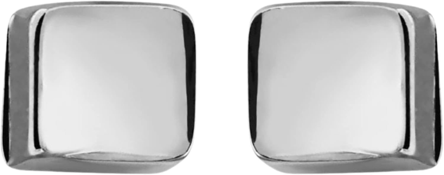 Tiny Cube Stud Earrings | 2mm 925 Sterling Silver Dainty Minimalist Square Box Earrings for Women - Image 3