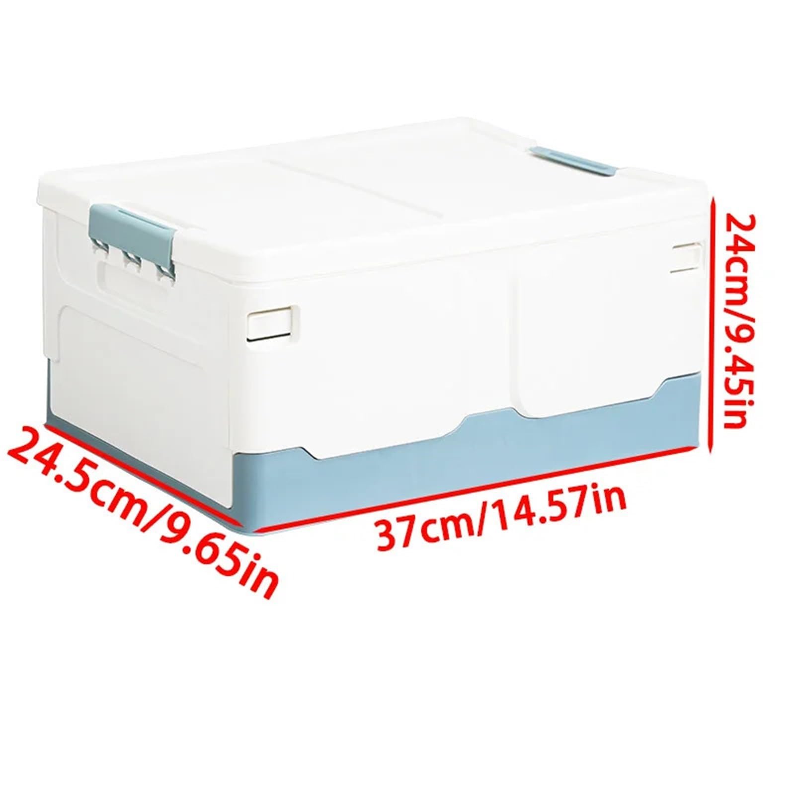 Scatola Porta Fumetti Scatola portaoggetti Scatola pieghevole for libri for studenti Scatola portaoggetti for snack e giocattoli Soggiorno Extra Large con coperchio(Blue)