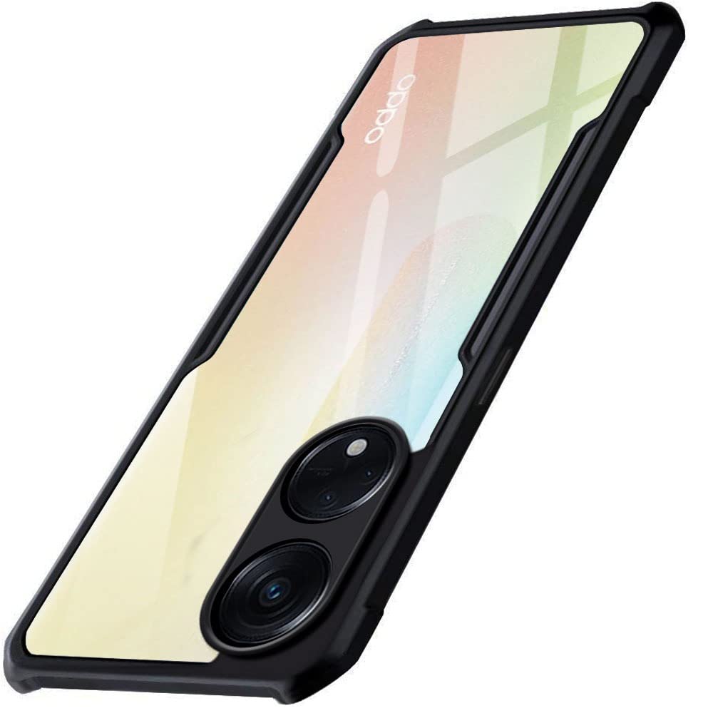 TheGiftKart Shockproof Crystal Clear Back Case for Oppo Reno 8T 5G | 360 Degree Protection | Protective Design | Transparent Cover (Polycarbonate, Black Bumper) (B0BVKCR83Z) Amazon Price History, Amazon Price Tracker