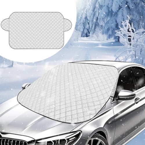 Funda Coche Parabrisas, Funda Para Parabrisas De Coche, UV Protector de Coche para el sol Funda,Carro Windshield Cover para Mayoría los Modelos, Universal&Plegable Protector Coche,Protector Parabrisas