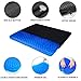 Gel Seat Cushion - Non-Slip Egg Seat Cushion Chair Pads - Office Chair Car Seat Cushion for Sciatica & Back Pain Relief - Coccyx Cushion for Home, Wheelchair, Computer, Desk Chair, Truck