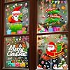 Christmas Window Clings - 159PCS Snowflakes Stickers for Glass, 6 Sheet Indoor Decorations for Home Bedroom - Winter Window Decor
