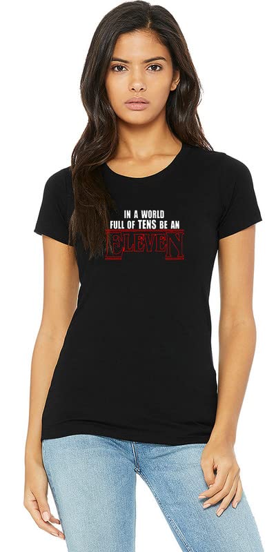 WorkshopWorkshop Graphic Printed T-Shirt for Women Round Neck Half Sleeve Stranger Things Netflix Tees